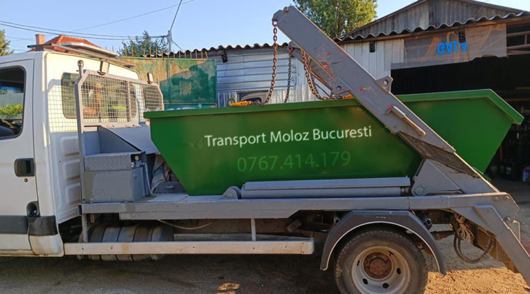 Evacuarea molozului din lucrări desfășurate în Voluntari